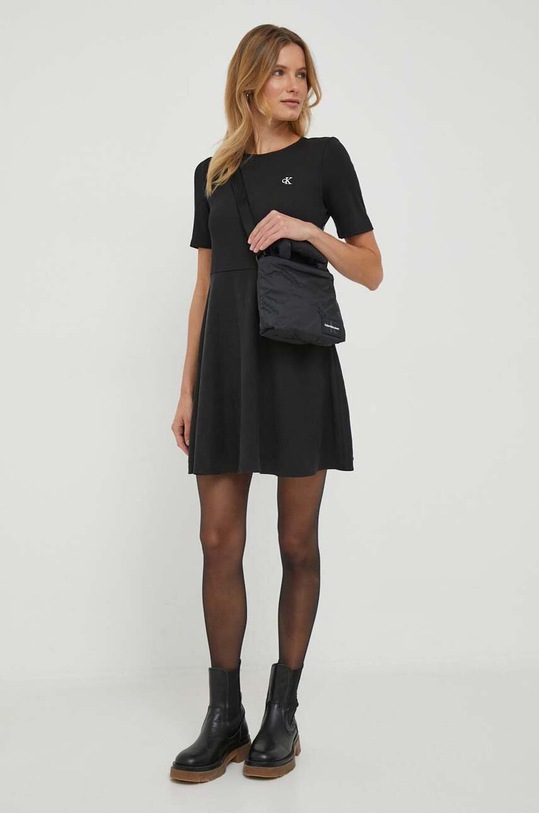 Calvin Klein Jeans ruha J20J221908 fekete AW23