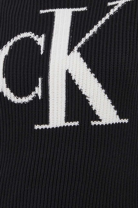 Βαμβακερό φόρεμα Calvin Klein Jeans J20J222294 μαύρο