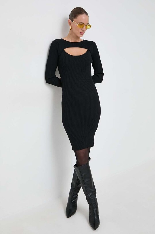 Morgan sukienka casual czarny RMKISS.NOIR