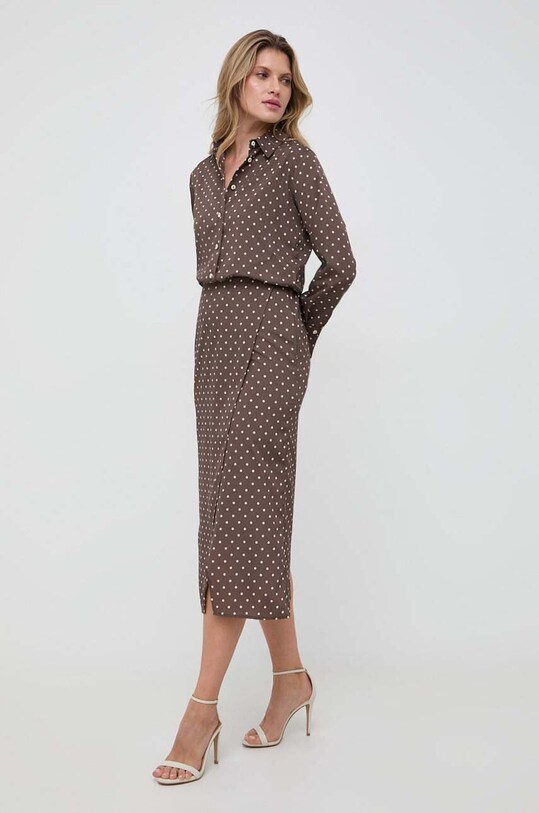 Marella sukienka 2332260736200 brązowy AW23