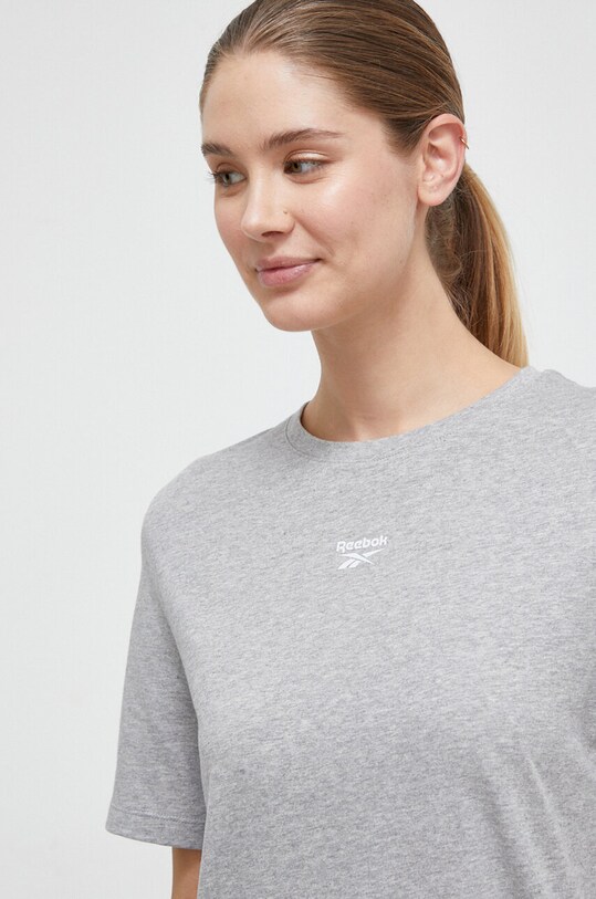 Бавовняна сукня Reebok сірий 100037530