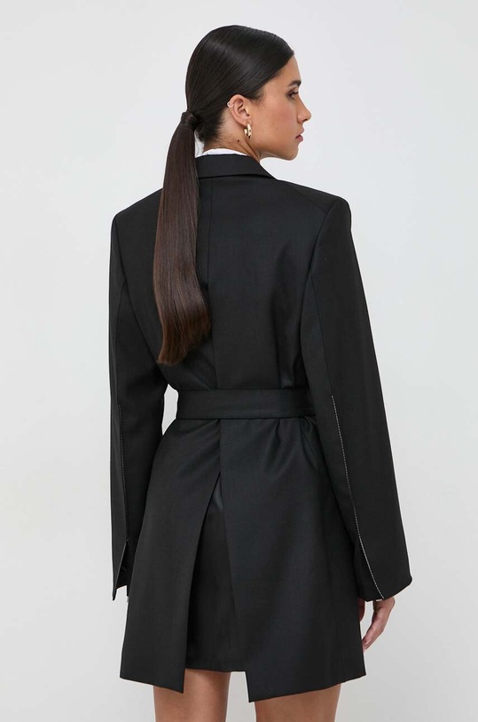 Odzież Victoria Beckham sukienka z domieszką wełny 1423WDR005055B czarny