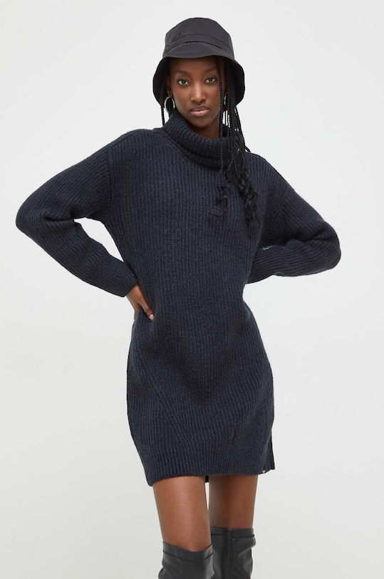 Superdry sukienka z domieszką wełny casual granatowy W8011684A.98T