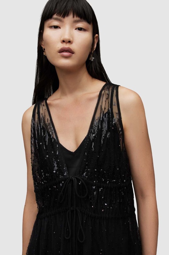 AllSaints sukienka WD367Y ROBYN EMB DRESS WD367Y czarny AW23