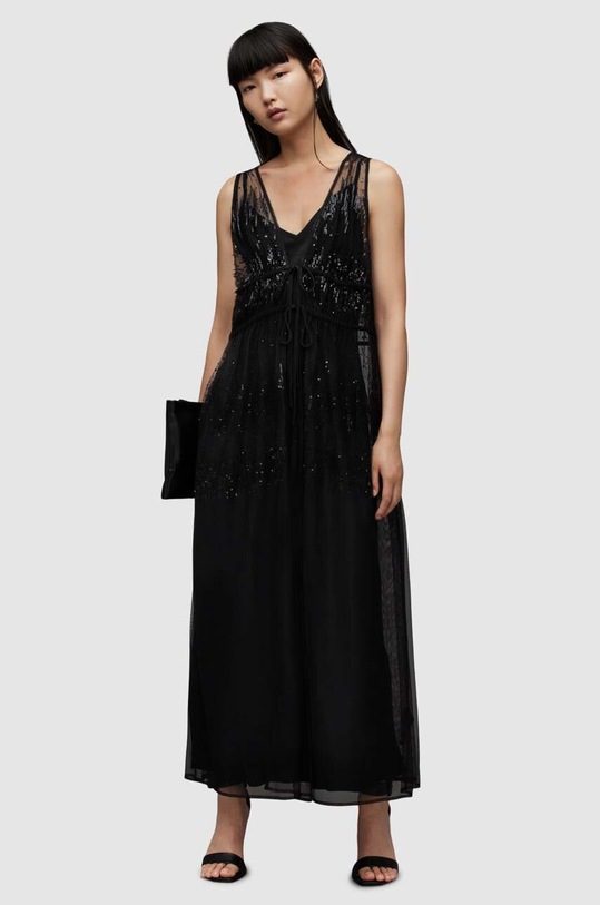 AllSaints sukienka WD367Y ROBYN EMB DRESS WD367Y czarny
