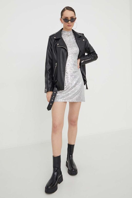 Abercrombie & Fitch rochie KI159.3453.120 argintiu AW23