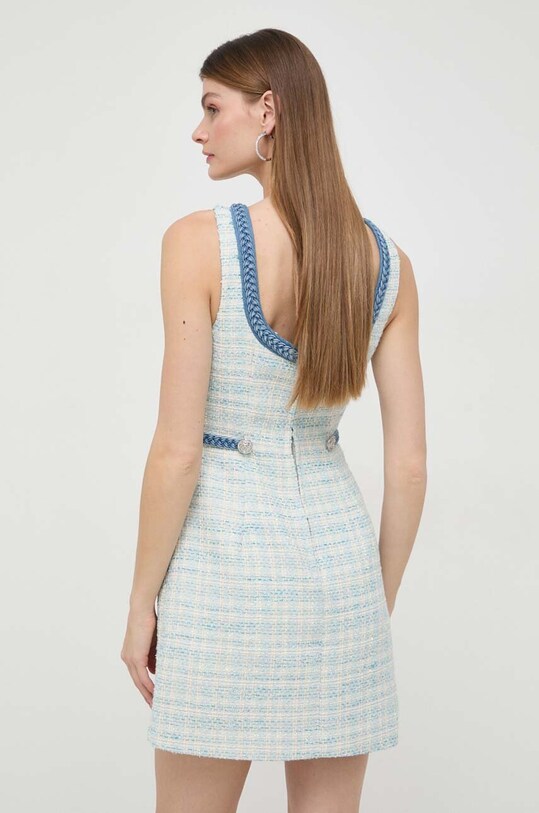 Šaty s prímesou vlny Guess TOSCA W4RK16.WFWV2 modrá SS24