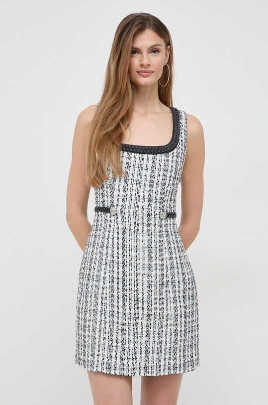 Šaty s prímesou vlny Guess TOSCA s prímesou vlny čierna W4RK16.WFWV2