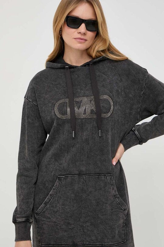 MICHAEL Michael Kors sukienka bawełniana szary MH382045DC