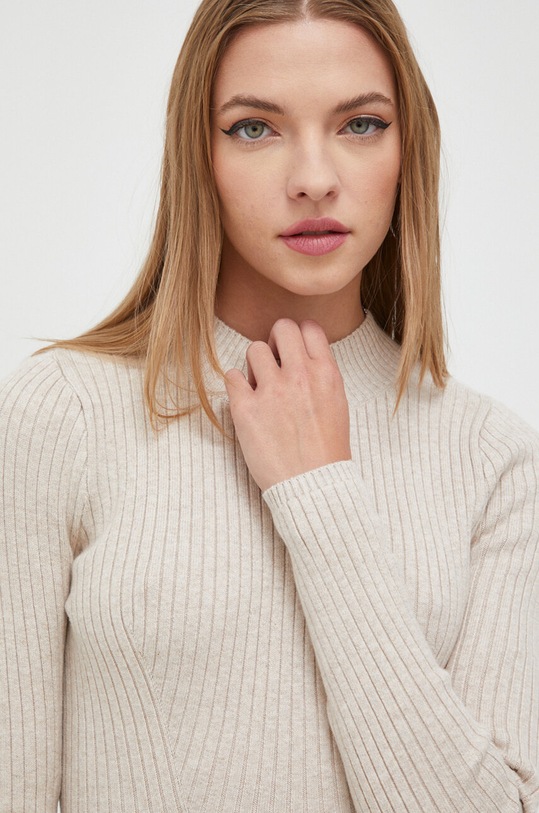 Šaty Hollister Co. KI359.3231.145 béžová AW23