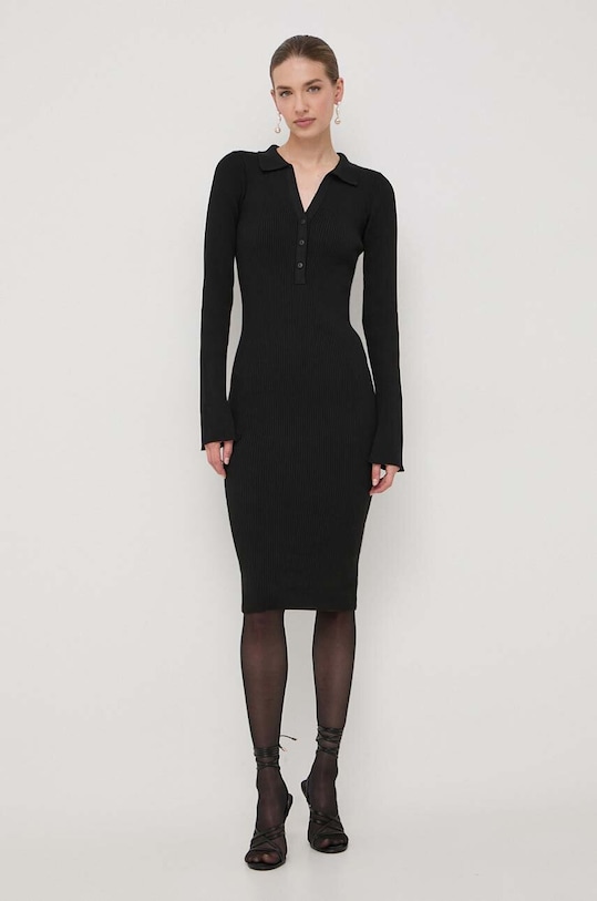 La Mania rochie DOROTHY negru AW23
