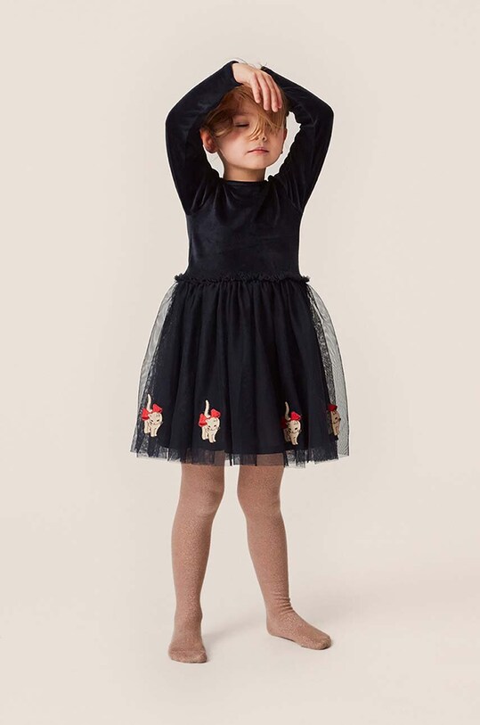Детское платье Konges Sløjd mini тёмно-синий KS5982