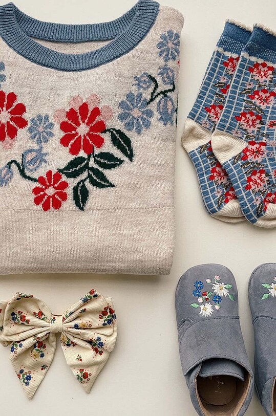 Konges Sløjd rochie din bumbac pentru copii KS6097