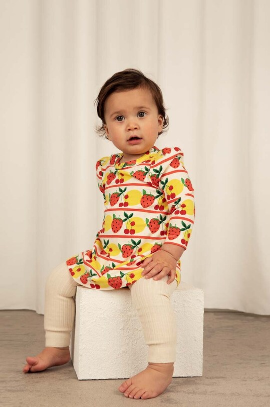 Детское платье Mini Rodini длинный жёлтый 2375010300