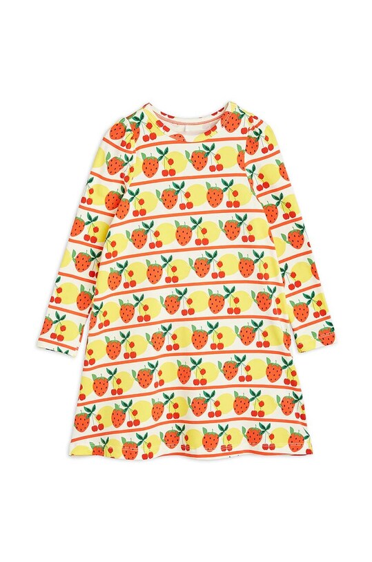 Детское платье Mini Rodini 2375010300 жёлтый AW23