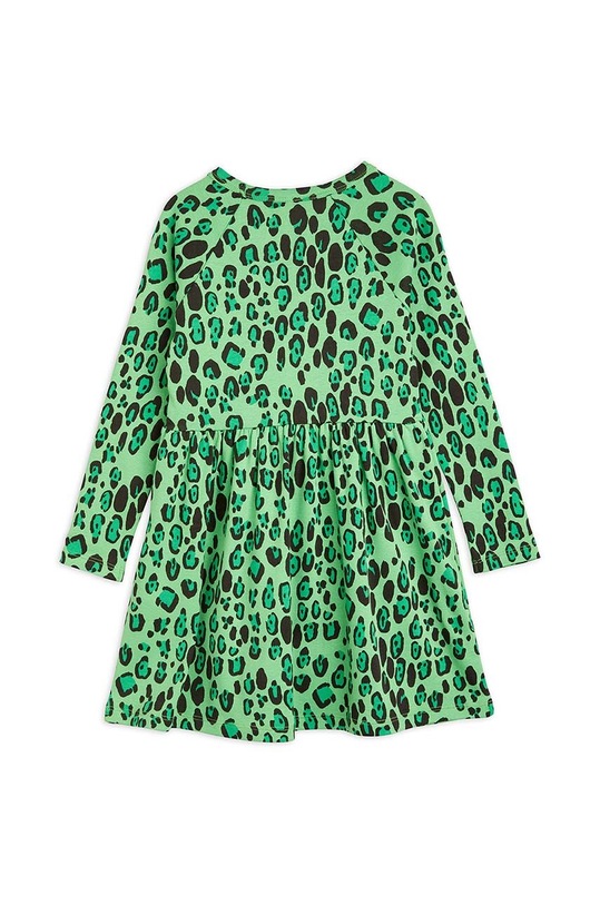 Mini Rodini sukienka bawełniana dziecięca 2375010975 zielony AW23