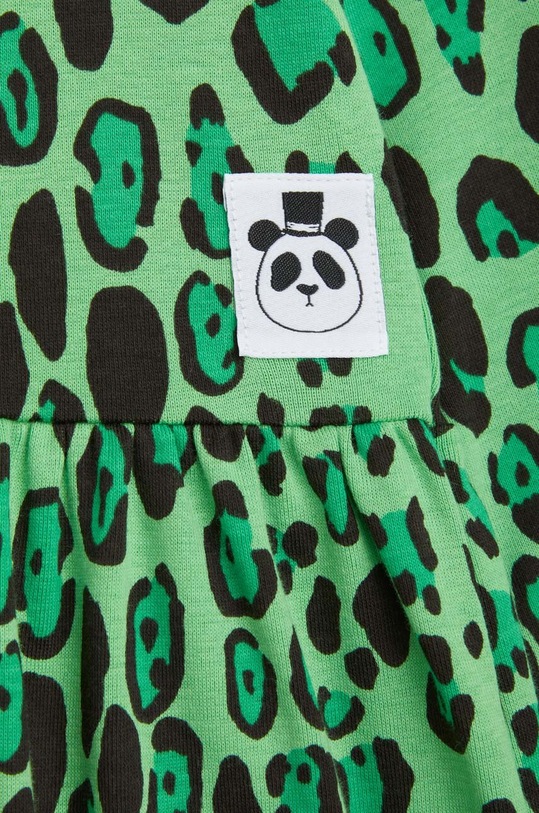 Dziewczynka Mini Rodini sukienka bawełniana dziecięca 2375010975 zielony