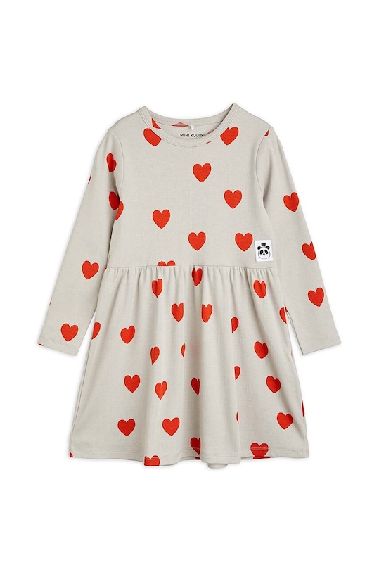 Dívčí šaty Mini Rodini mini šedá 2375011297