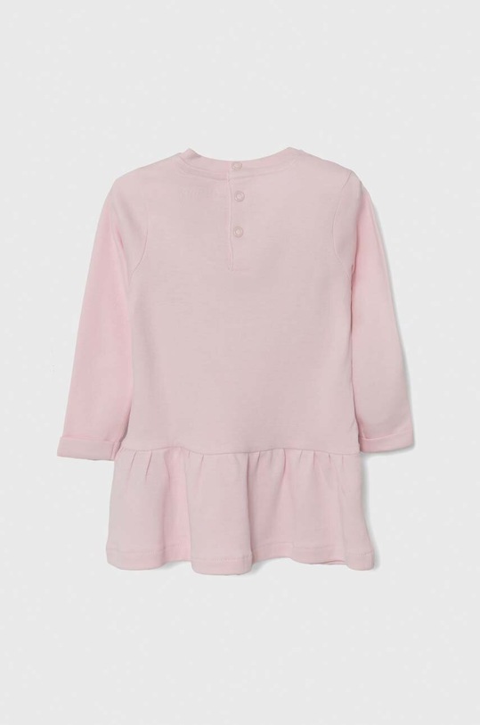 Guess sukienka bawełniana niemowlęca różowy A3YK13.KA6W4.9BYX