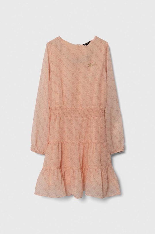 Παιδικό φόρεμα Guess J3YK11.WA2T0.9BYX πορτοκαλί AW23