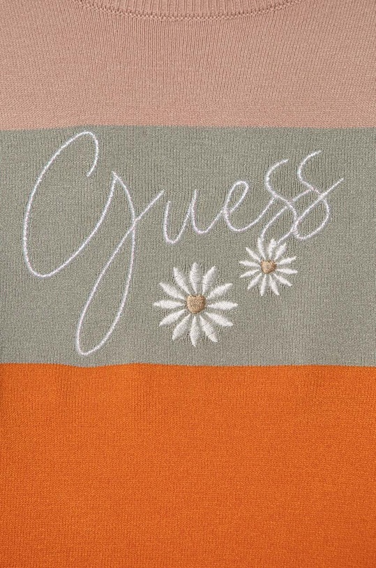 Dziewczynka Guess sukienka dziecięca K3YK17.Z2NQ2.9BYX pomarańczowy