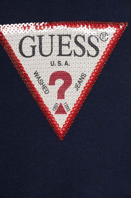 Dievča Dievčenské bavlnené šaty Guess K3YK25.KA6R3.9BYX tmavomodrá