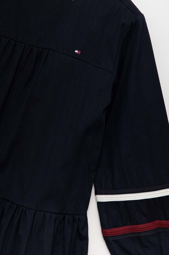 Κοριτσίστικα Παιδικό βαμβακερό φόρεμα Tommy Hilfiger KG0KG07347.74.122.9BYX σκούρο μπλε