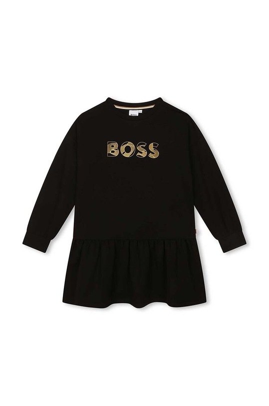 BOSS sukienka dziecięca J12233.114.138 czarny AW23