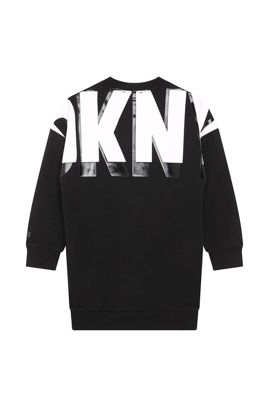 Dkny sukienka bawełniana dziecięca D32894.114.150 czarny AW23