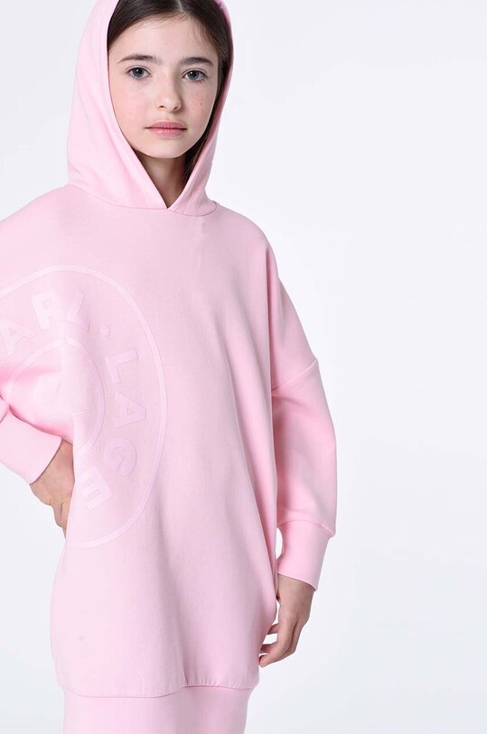 Karl Lagerfeld sukienka dziecięca Z12248.102.108 różowy