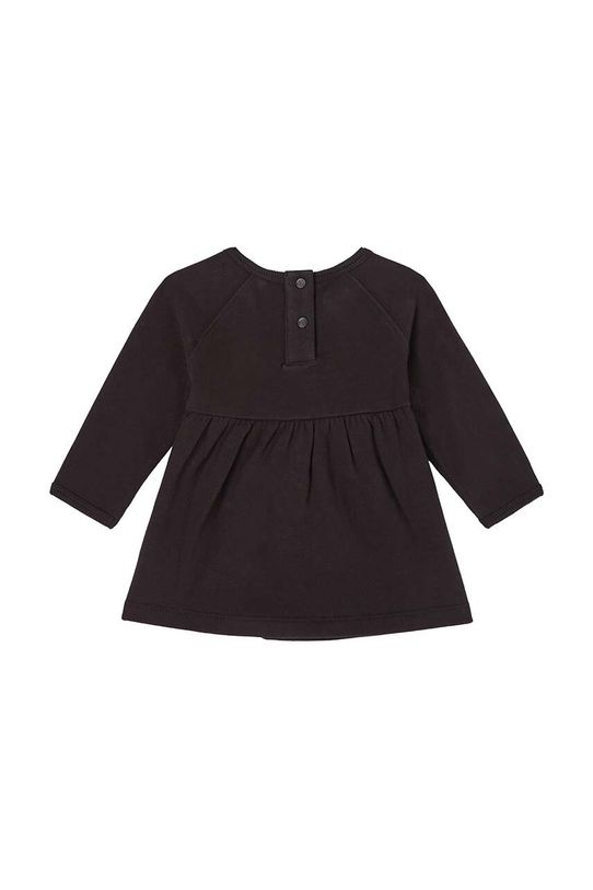 Dječja pamučna haljina Calvin Klein Jeans IN0IN00089.9BYX crna AW23