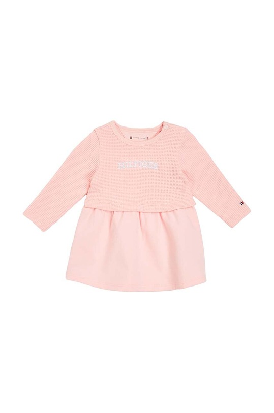Tommy Hilfiger sukienka dziecięca długi różowy KN0KN01694.9BYX