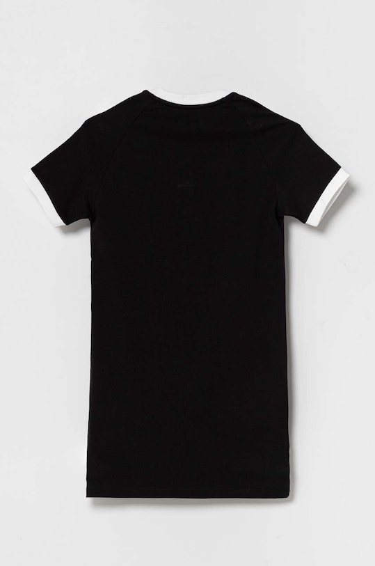 Dievčenské bavlnené šaty adidas Originals IM3902 čierna AW23