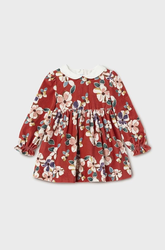 Šaty pre bábätká Mayoral kvetinový červená 2973.4A.Baby.9BYX