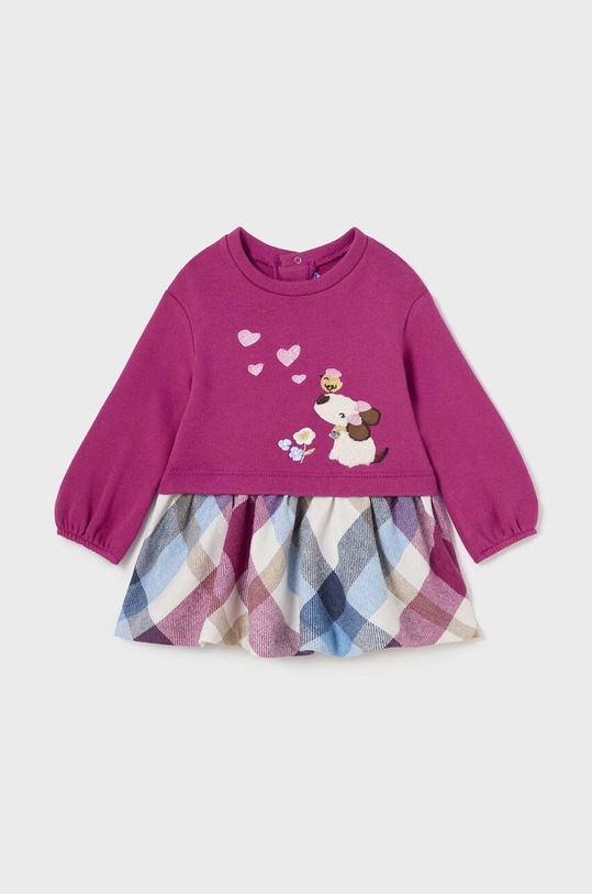 Obleka za dojenčka Mayoral Pletenina vijolična 2984.4F.Baby.9BYX
