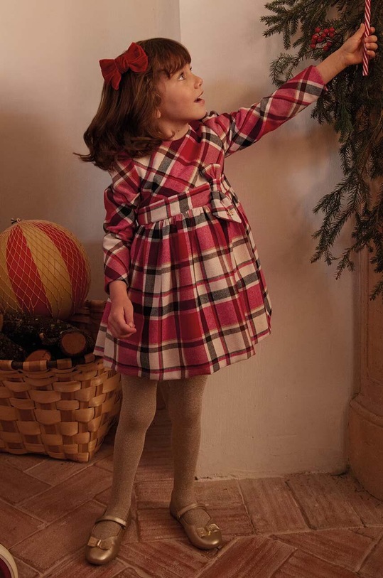 Mayoral sukienka dziecięca rozkloszowany czerwony 4910.6A.Mini.9BYX