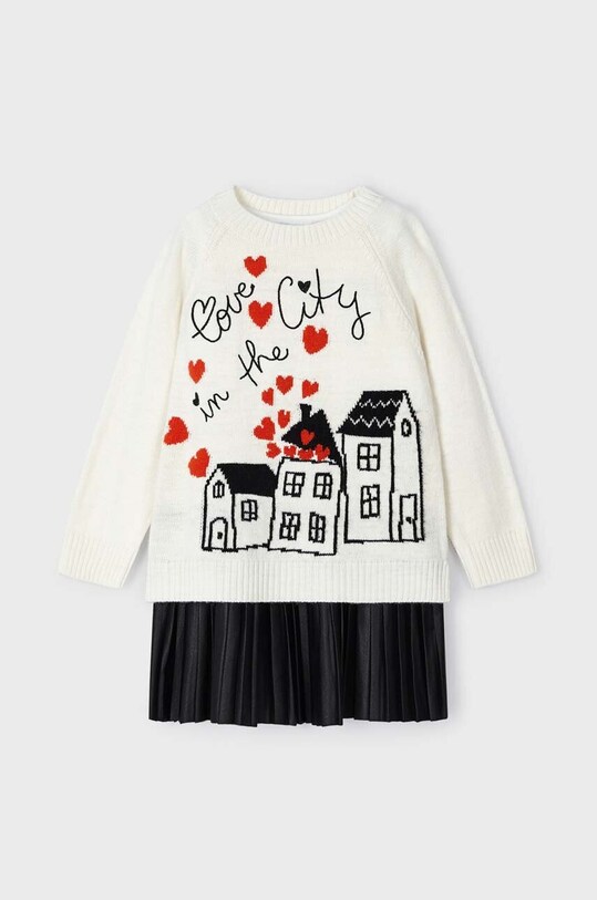Mayoral pulover copii 4923.6D.Mini.9BYX bej AW23