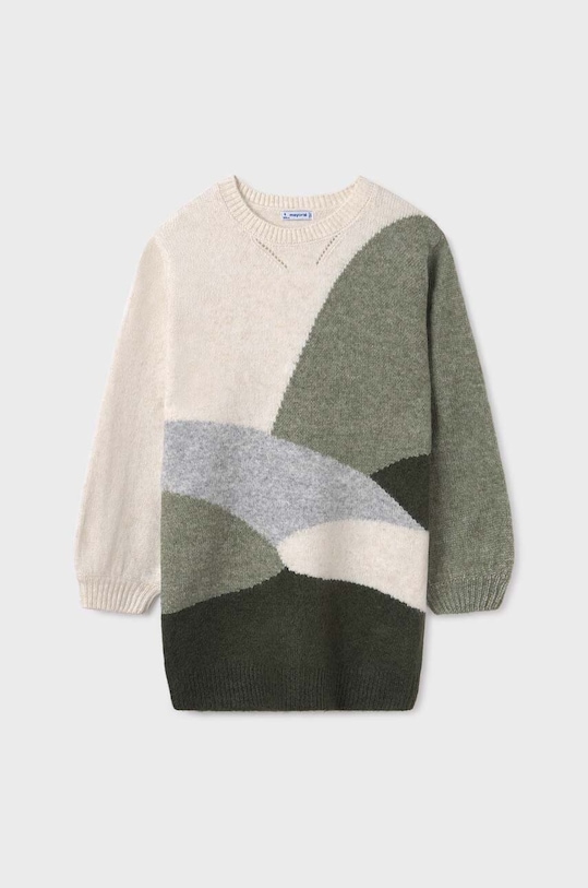 Mayoral sukienka dziecięca długi zielony 7963.8D.Junior.9BYX