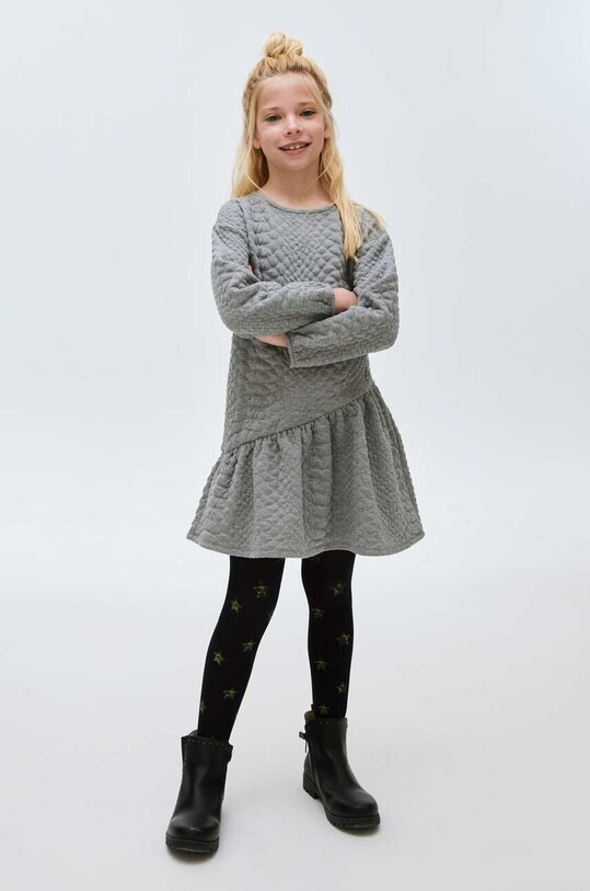 Djevojčice Dječja haljina Mayoral 7968.8F.Junior.9BYX siva
