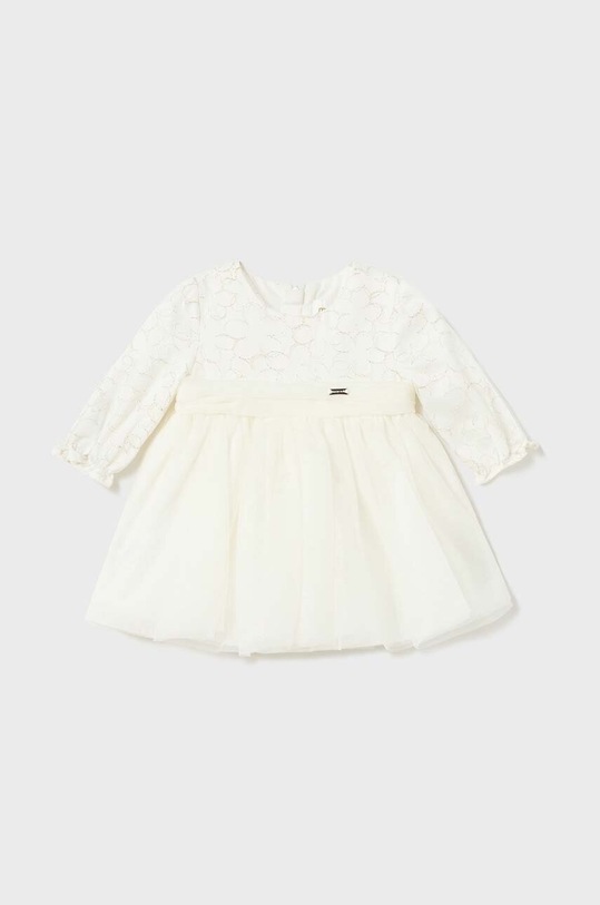 Mayoral Newborn sukienka niemowlęca rozkloszowany beżowy 2855.2J.Newborn.9BYX