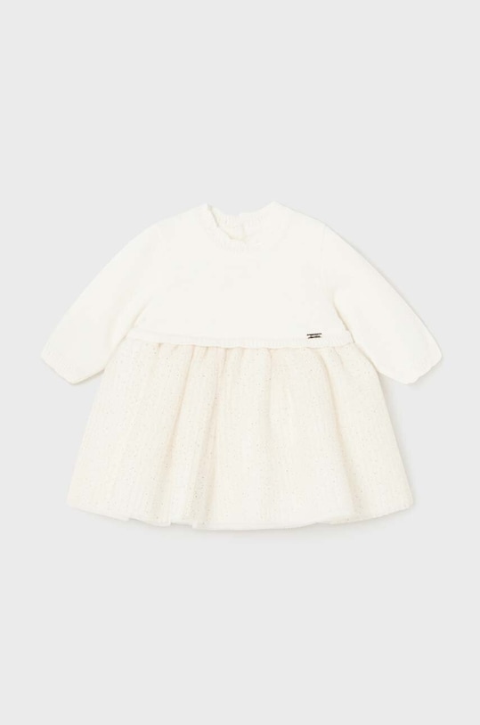 Mayoral Newborn sukienka niemowlęca rozkloszowany beżowy 2858.2K.Newborn.9BYX