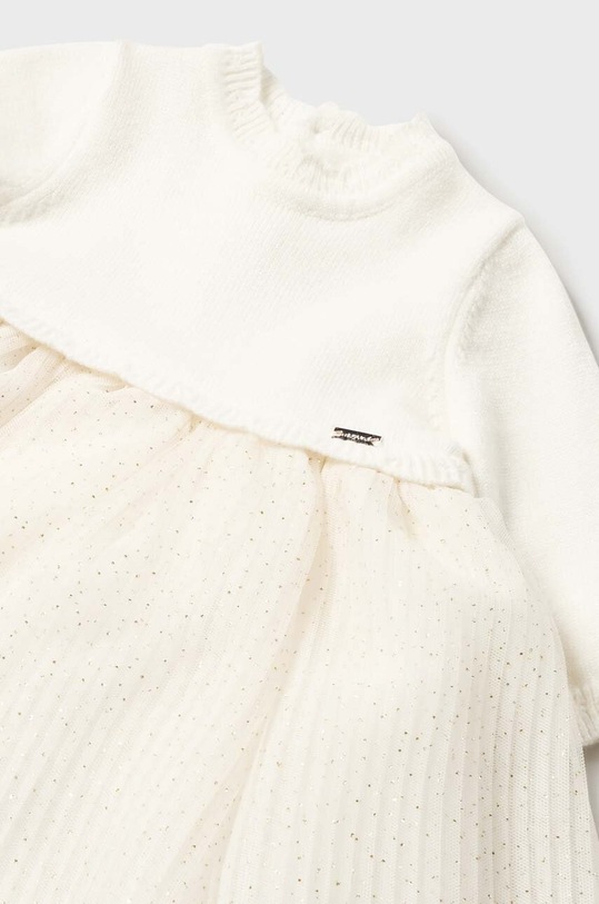 Dziewczynka Mayoral Newborn sukienka niemowlęca 2858.2K.Newborn.9BYX beżowy