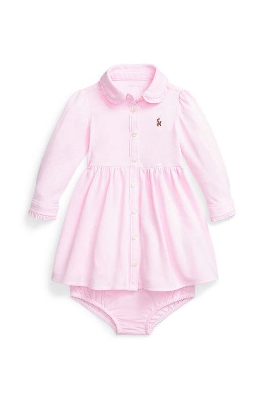 Polo Ralph Lauren sukienka niemowlęca rozkloszowany różowy 310877763002