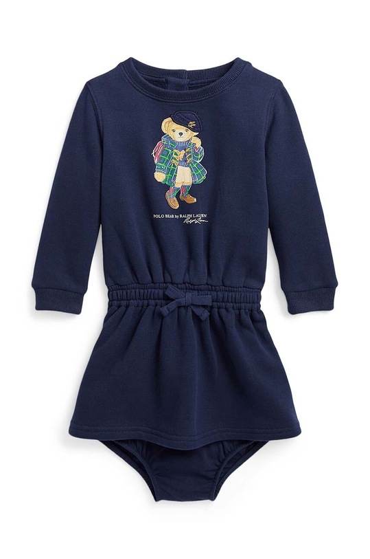 Polo Ralph Lauren sukienka dziecięca rozkloszowany granatowy 310916767002