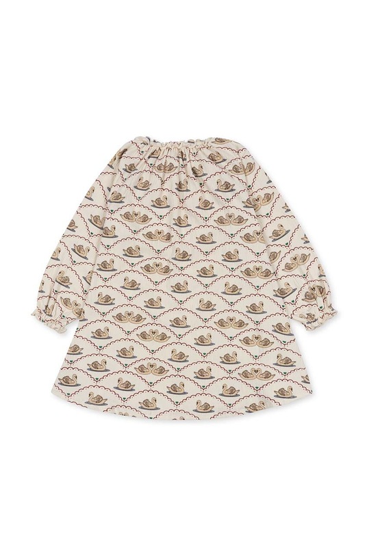 Dziewczynka Konges Sløjd sukienka dziecięca KS6348 beżowy