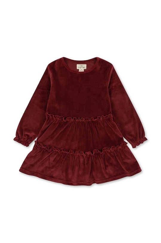 Konges Sløjd sukienka dziecięca KS6419 bordowy AW23