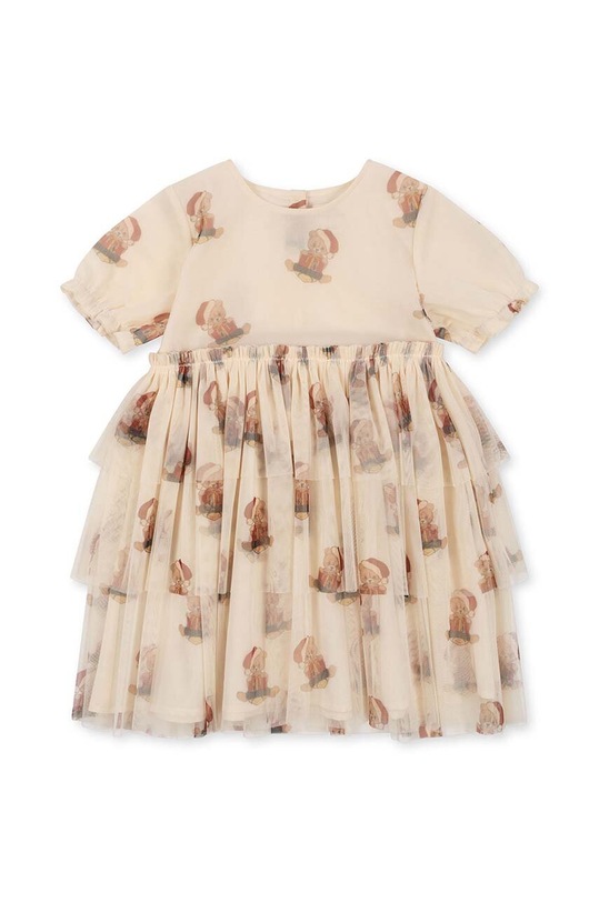 Konges Sløjd sukienka dziecięca KS6469 beżowy AW23