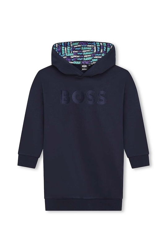 Детское платье BOSS J50895.114.150 тёмно-синий AW23