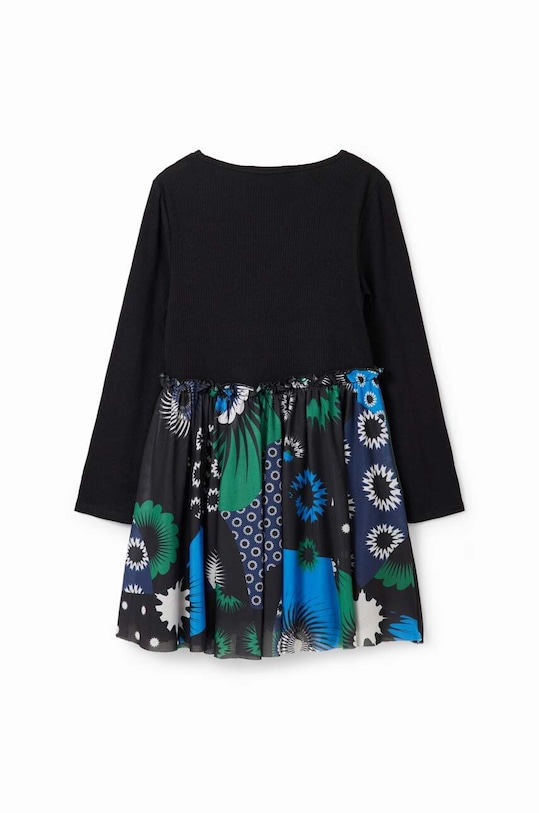 Παιδικό φόρεμα Desigual 23WGVK06 μαύρο