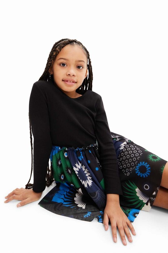 Девочка Детское платье Desigual 23WGVK06 чёрный
